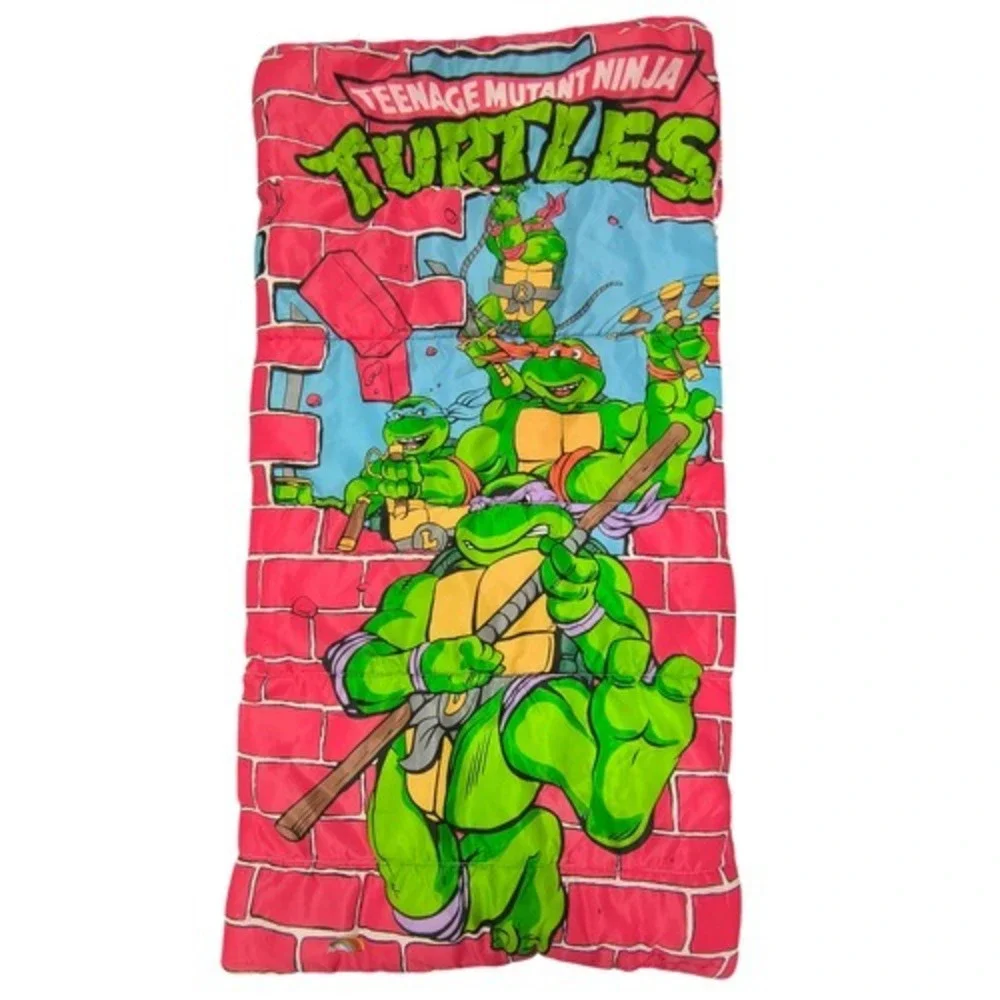 1991 ERO Mirage Studios TMNT Teenage Mutant Ninja Turtles Sleeping Bag Cover 55